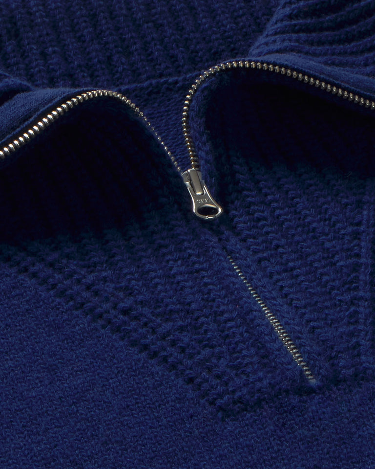 Jersey lana azul Tanit sostenible silueta - 2