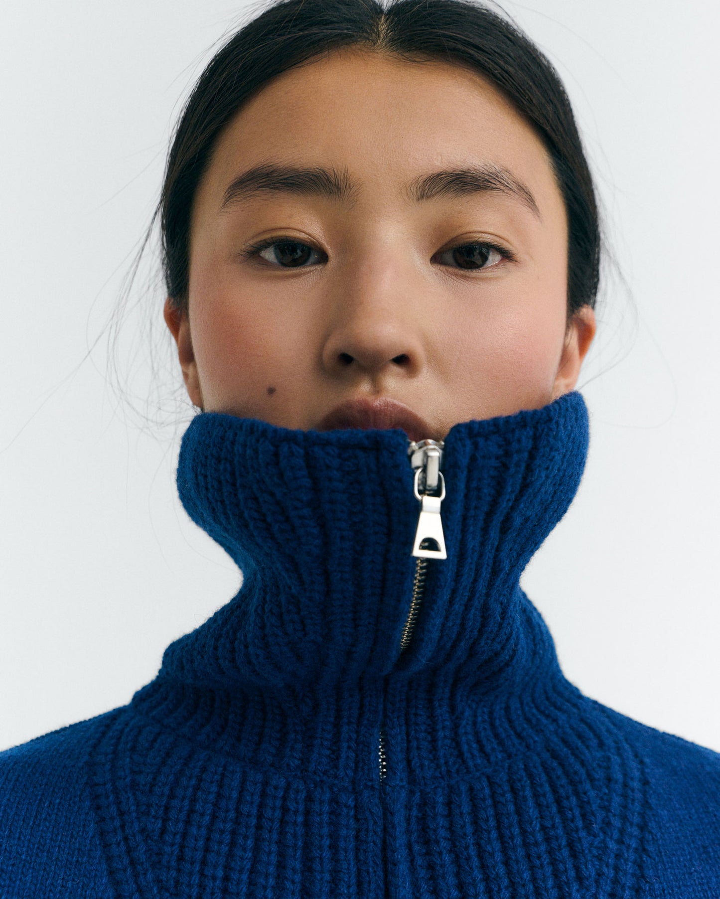 Jersey lana azul Tanit sostenible - 4