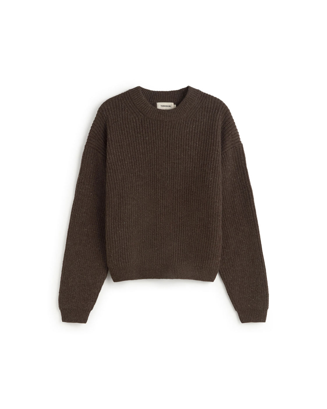 Women's Brown Wool Sweater Carmen | Thinking Mu – Thinking MU