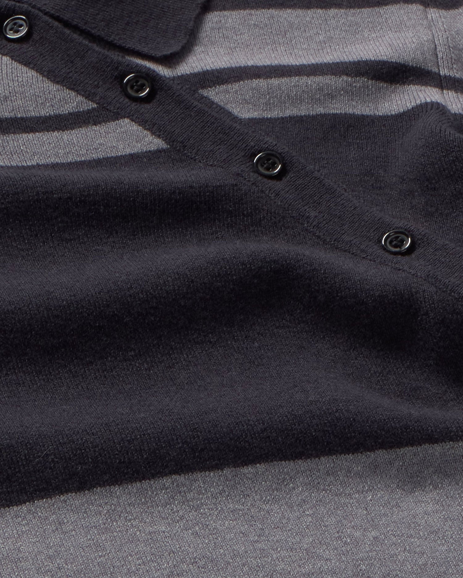 Sueter lana merino rayas gris Dante sostenible silueta - 2