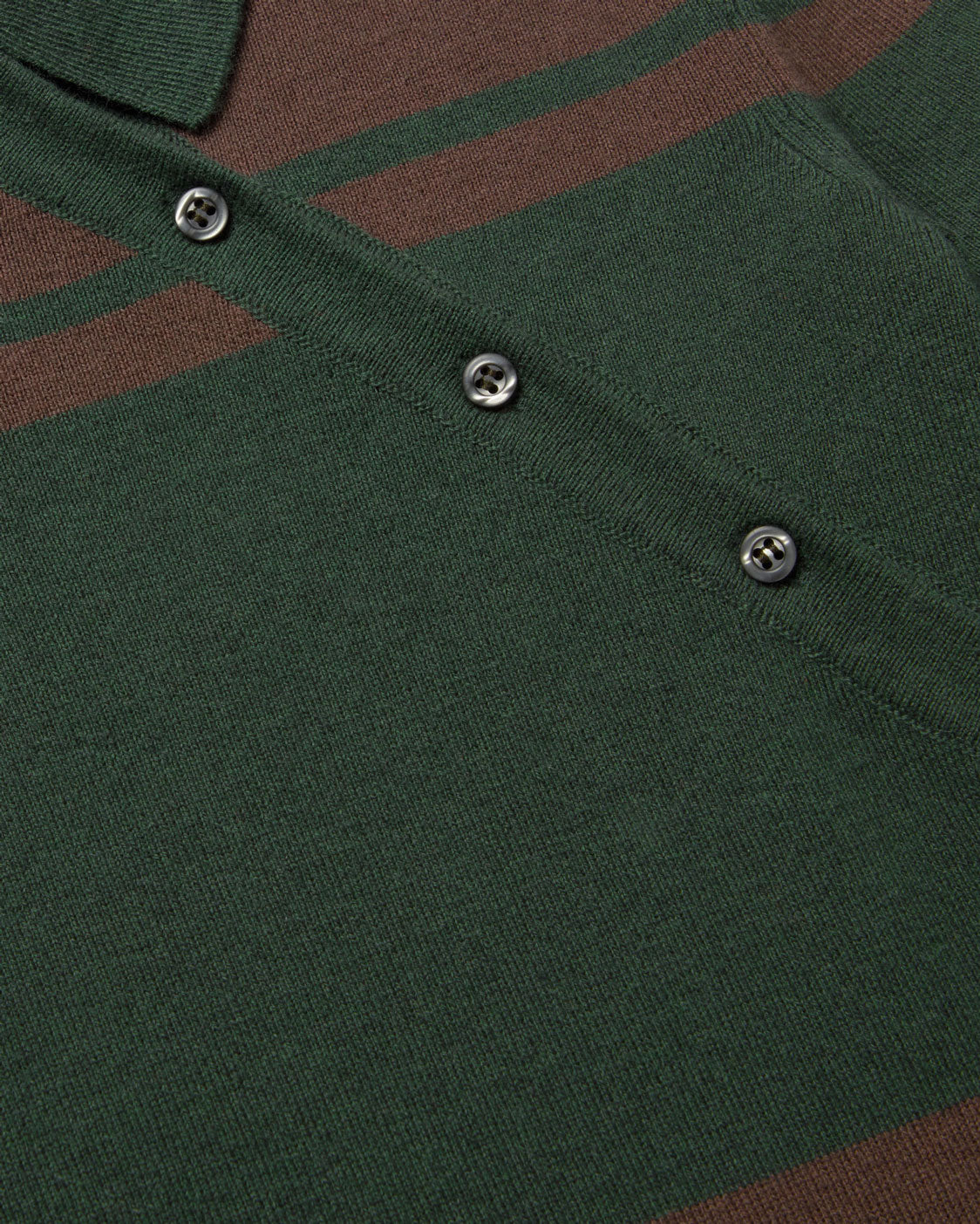 Sueter lana merino rayas verde Dante sostenible silueta - 2