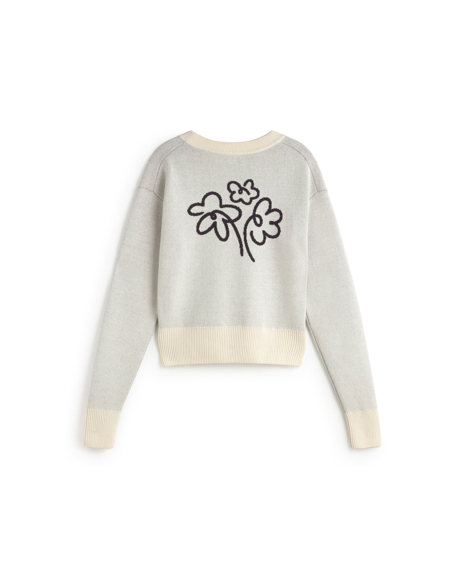 Jersey punto crudo flower Philis sostenible silueta - 3