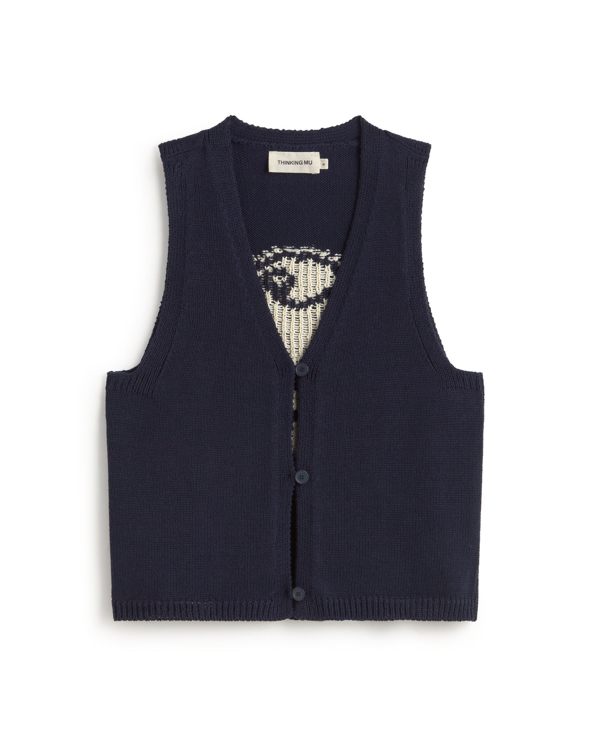 Chaleco punto fish Rob sostenible silueta - 1