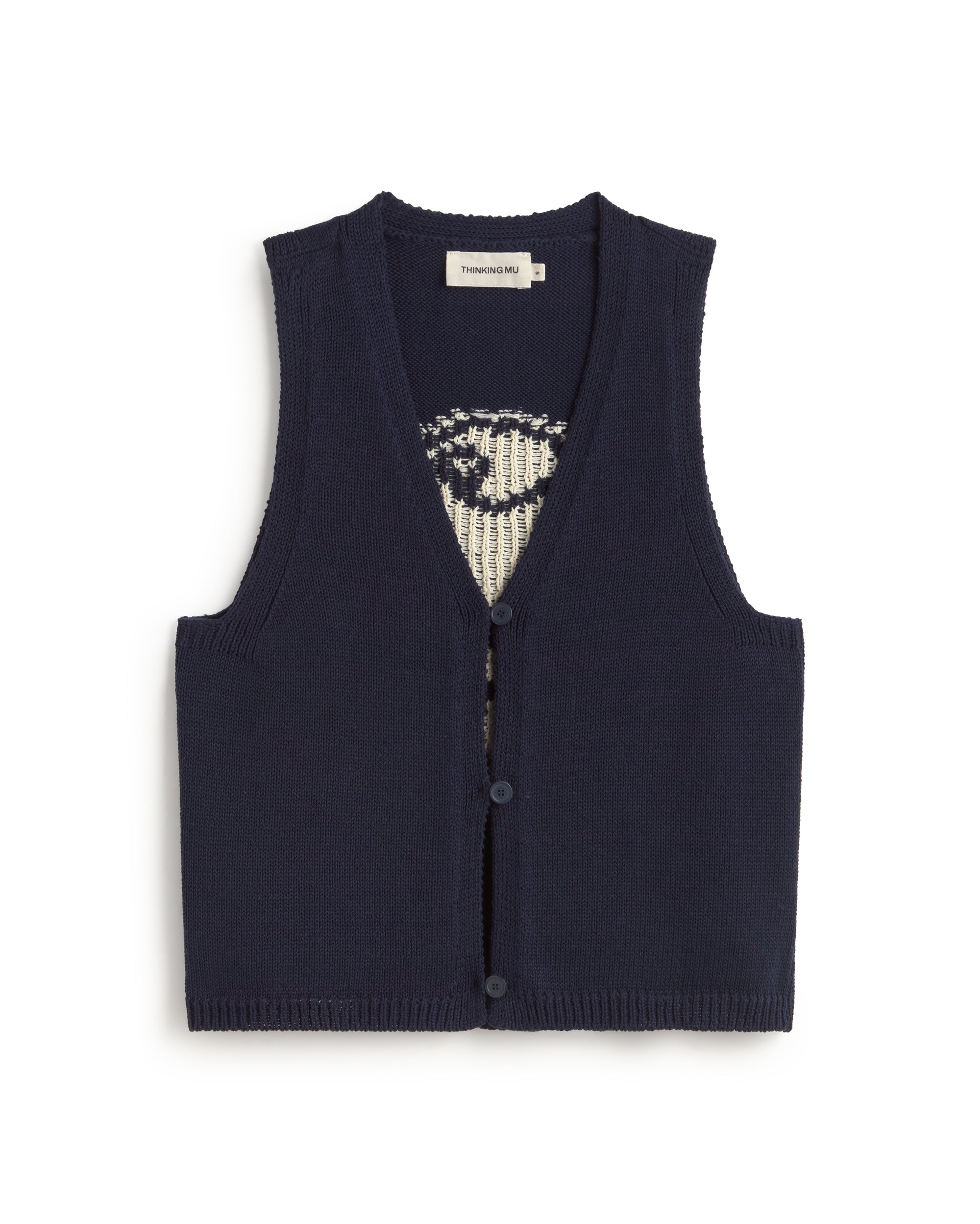 Chaleco punto fish Rob sostenible silueta - 1