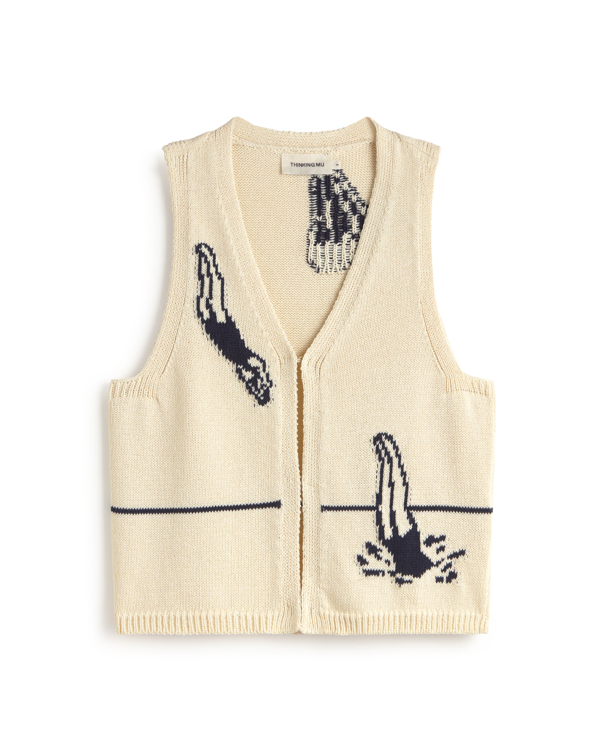 Swimmers Robbie Knitted Vest | Thinking Mu Swimmers Robbie Knitted Vest | Thinking Mu