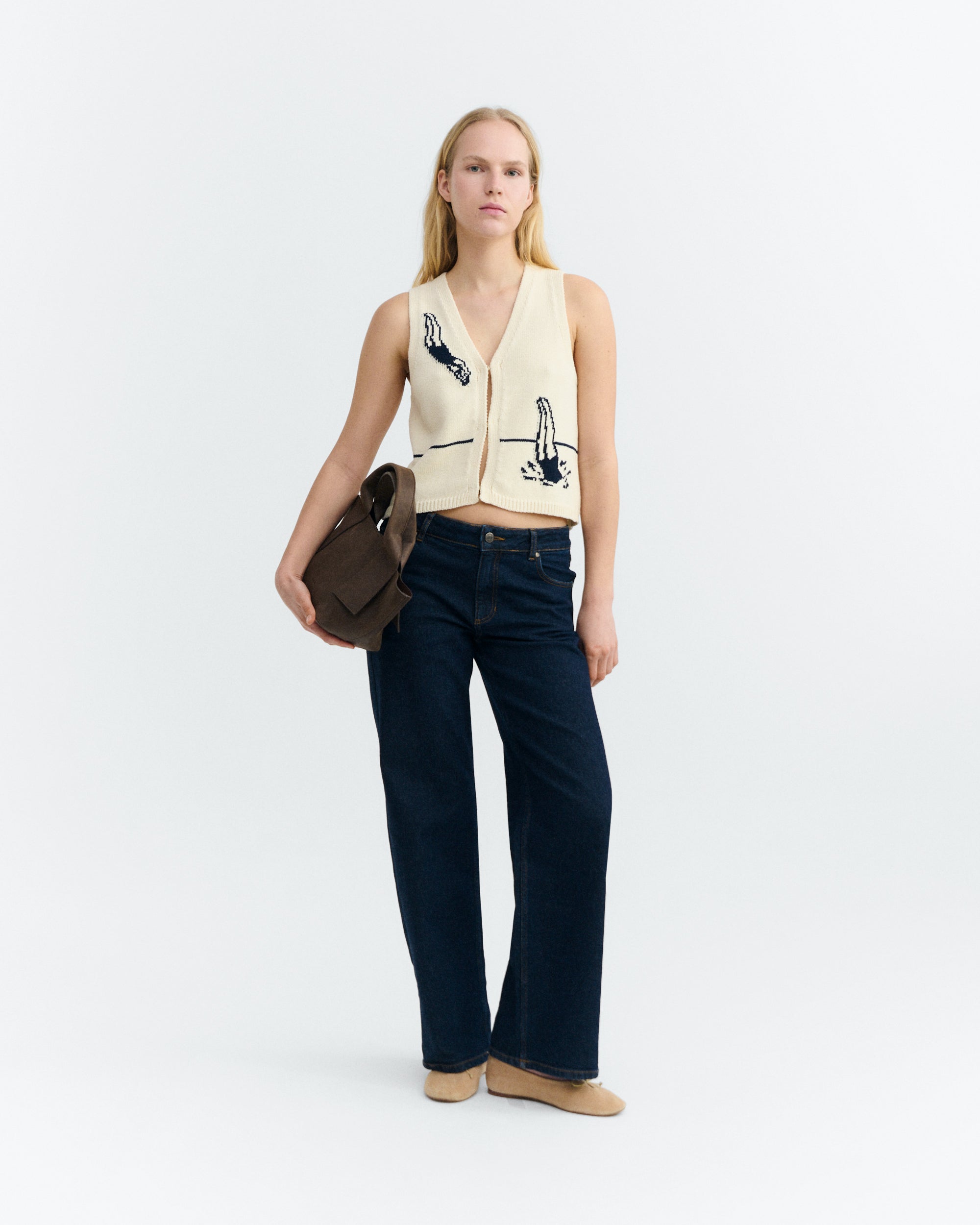 Swimmers Robbie Knitted Vest | Thinking Mu