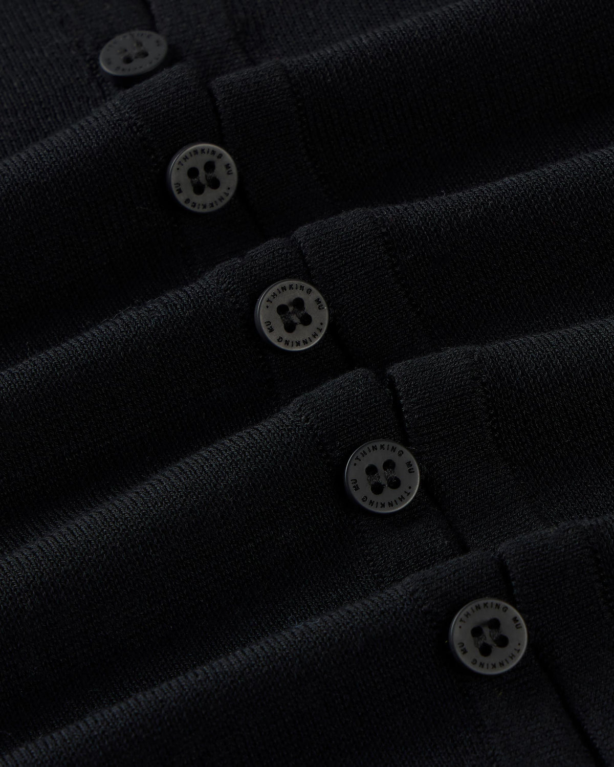 Cardigan punto negro transparente Manon sostenible silueta - 2