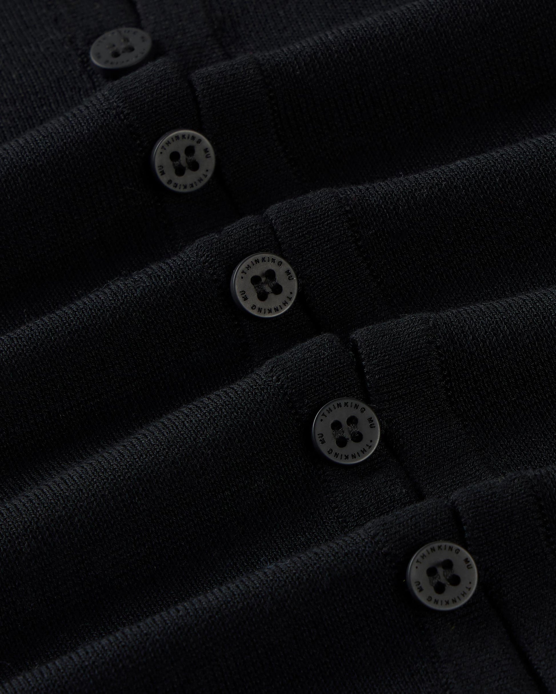 Cardigan punto negro transparente Manon sostenible silueta - 2