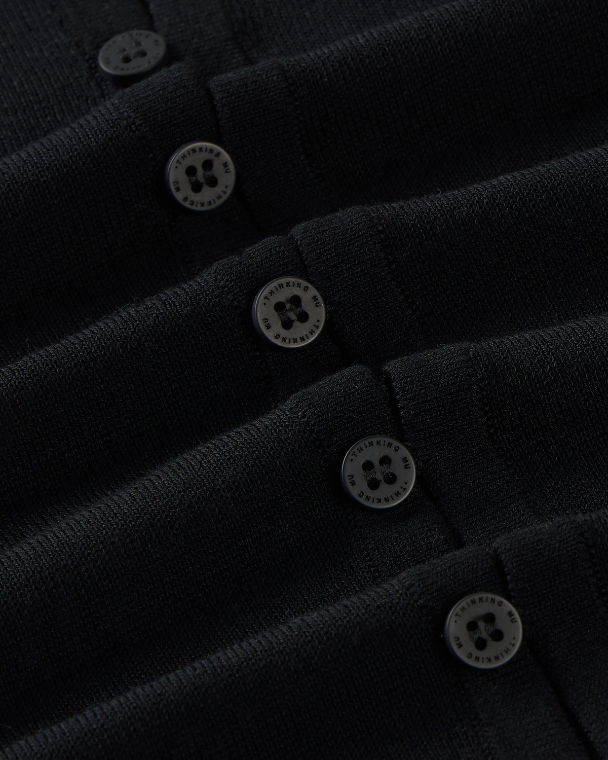 Cardigan punto negro transparente Manon sostenible silueta - 2