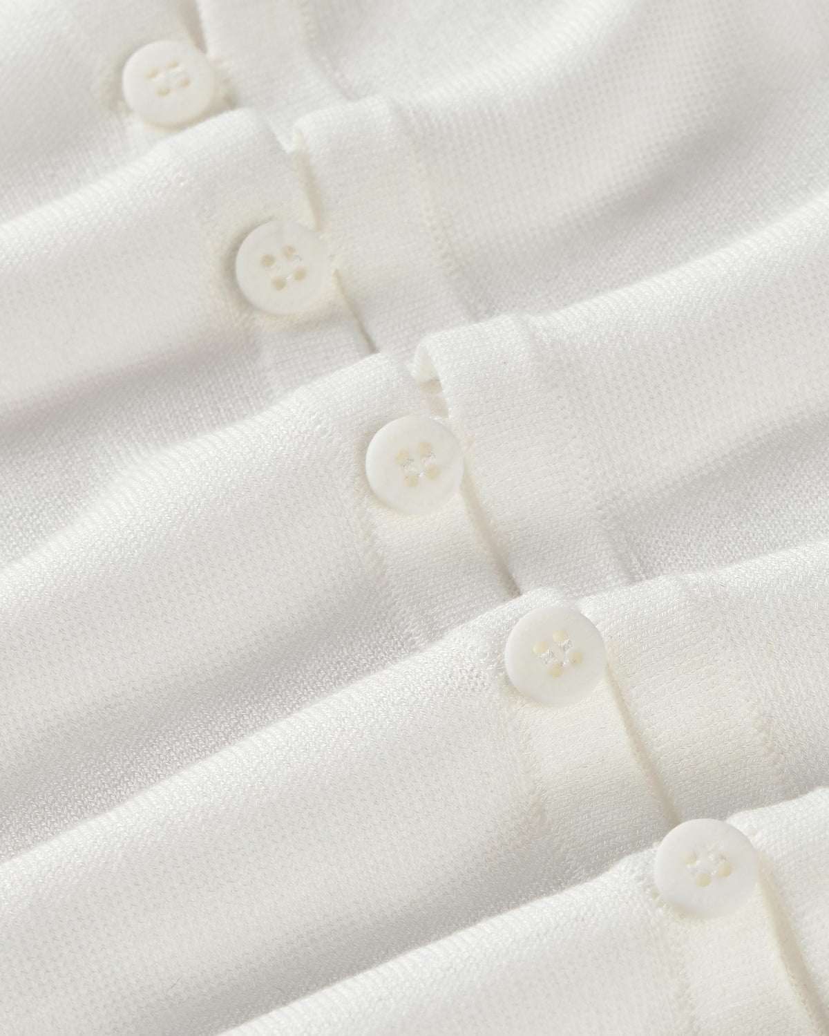 Cardigan punto crudo transparente Manon sostenible silueta - 2