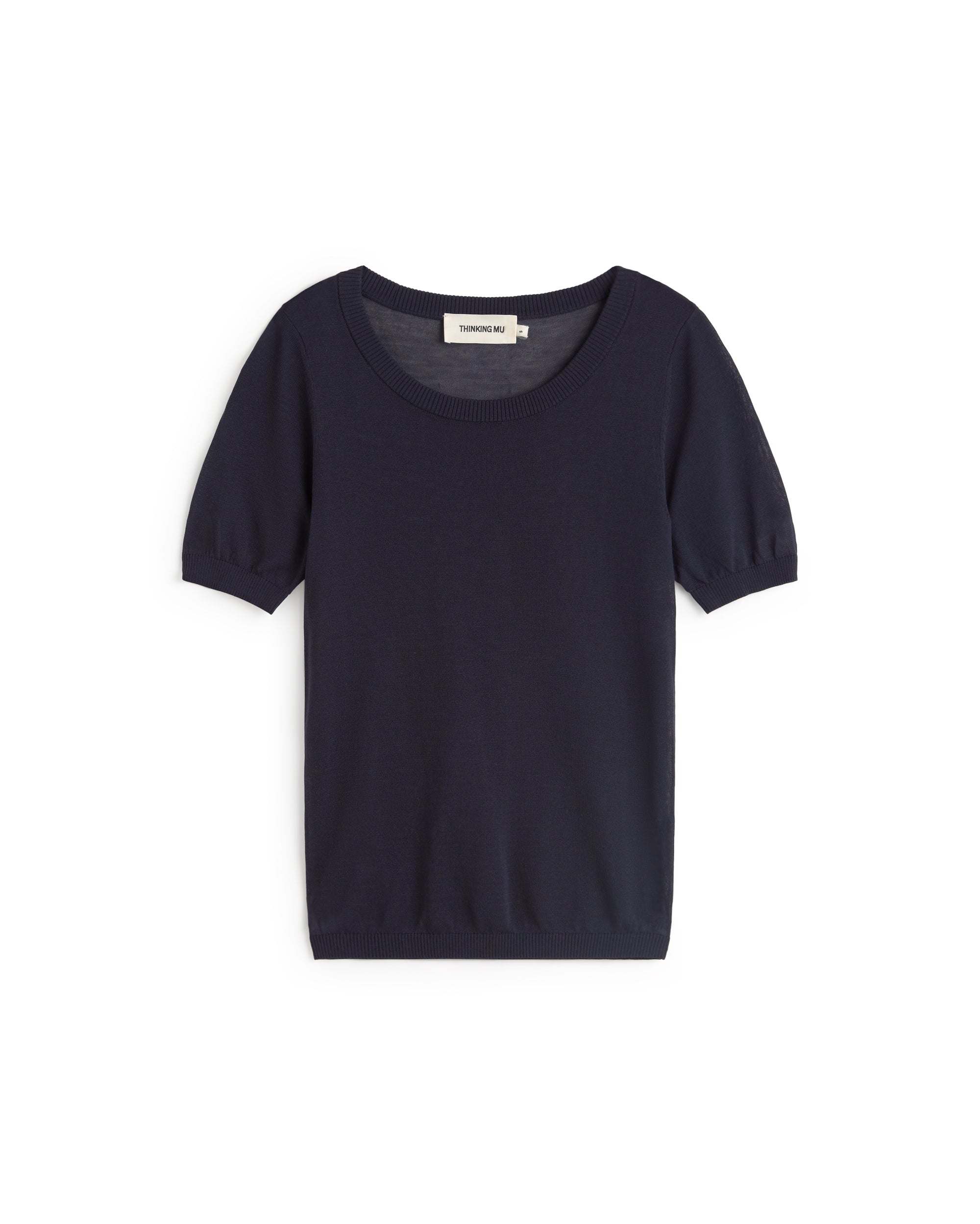 Top punto navy semitransparente Noctis sostenible silueta - 1