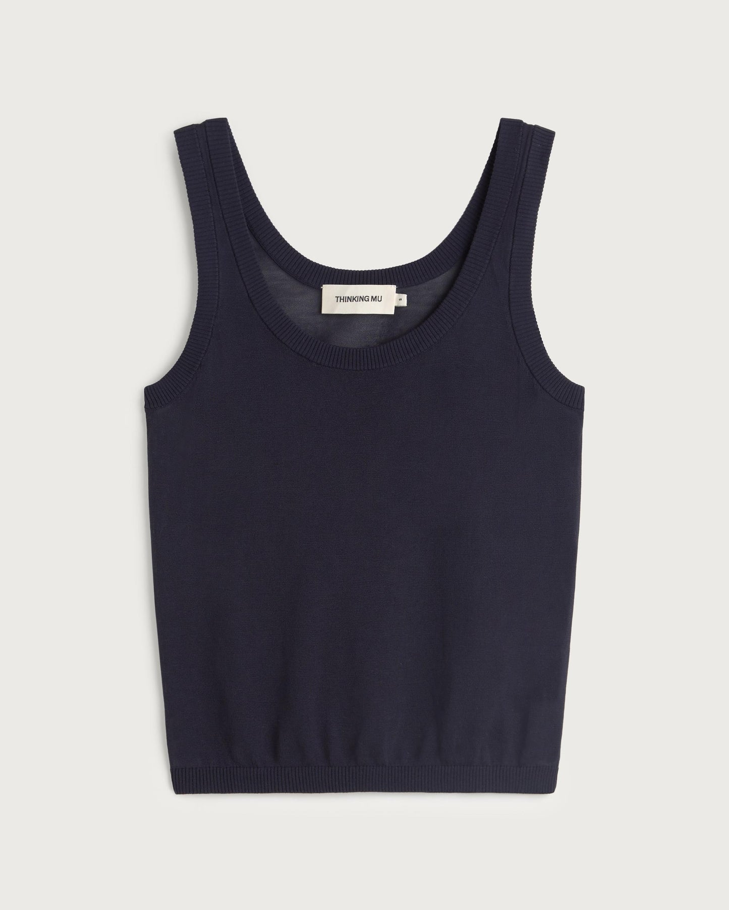 Top punto navy semitransparente Nocta sostenible silueta - 1