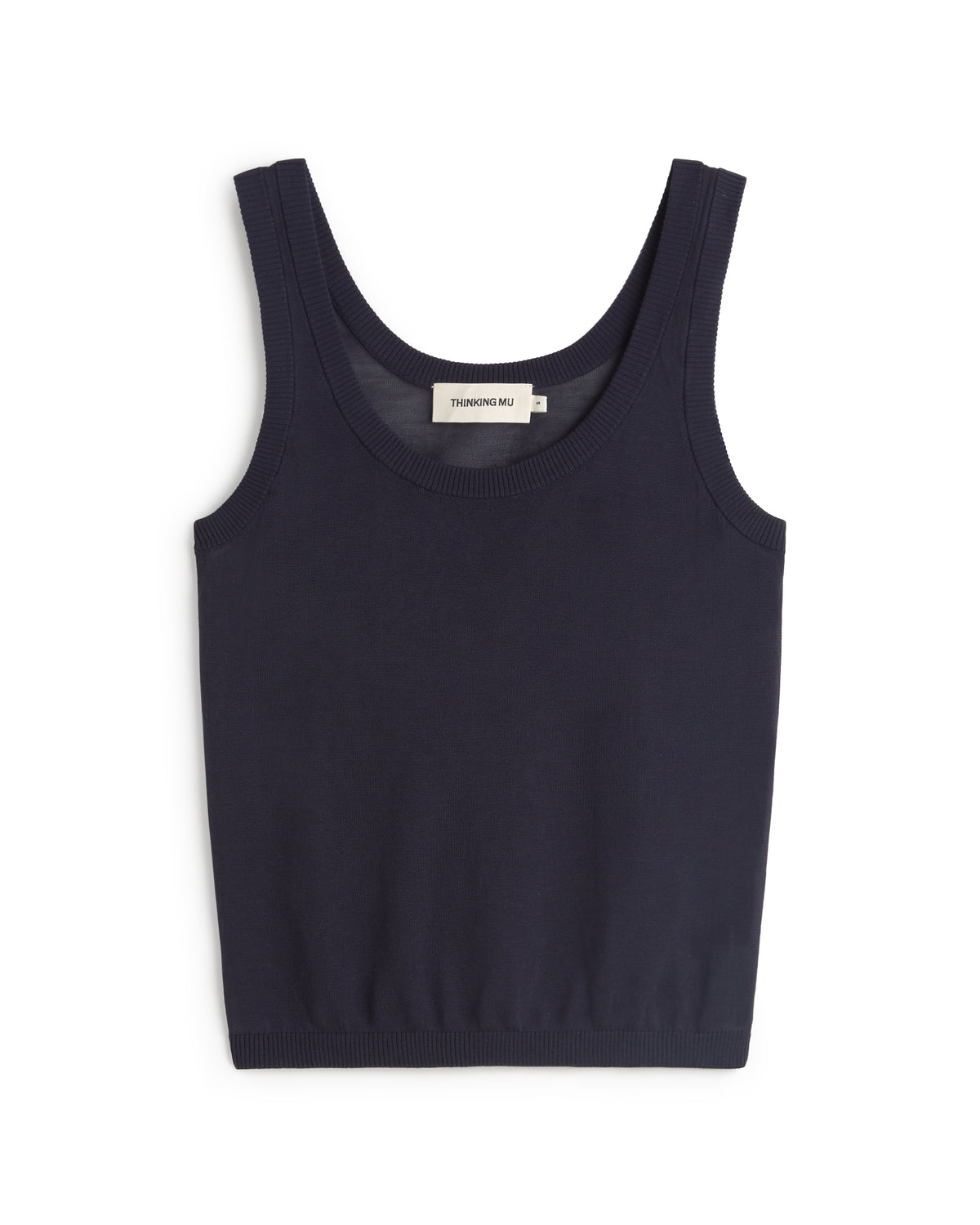 Top punto navy semitransparente Nocta sostenible silueta - 1