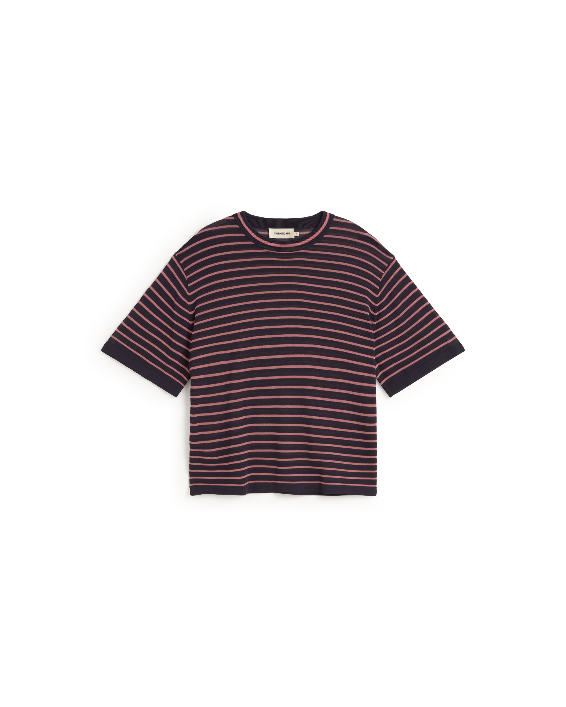 Camiseta oversize punto rayas Zenna sostenible silueta - 1