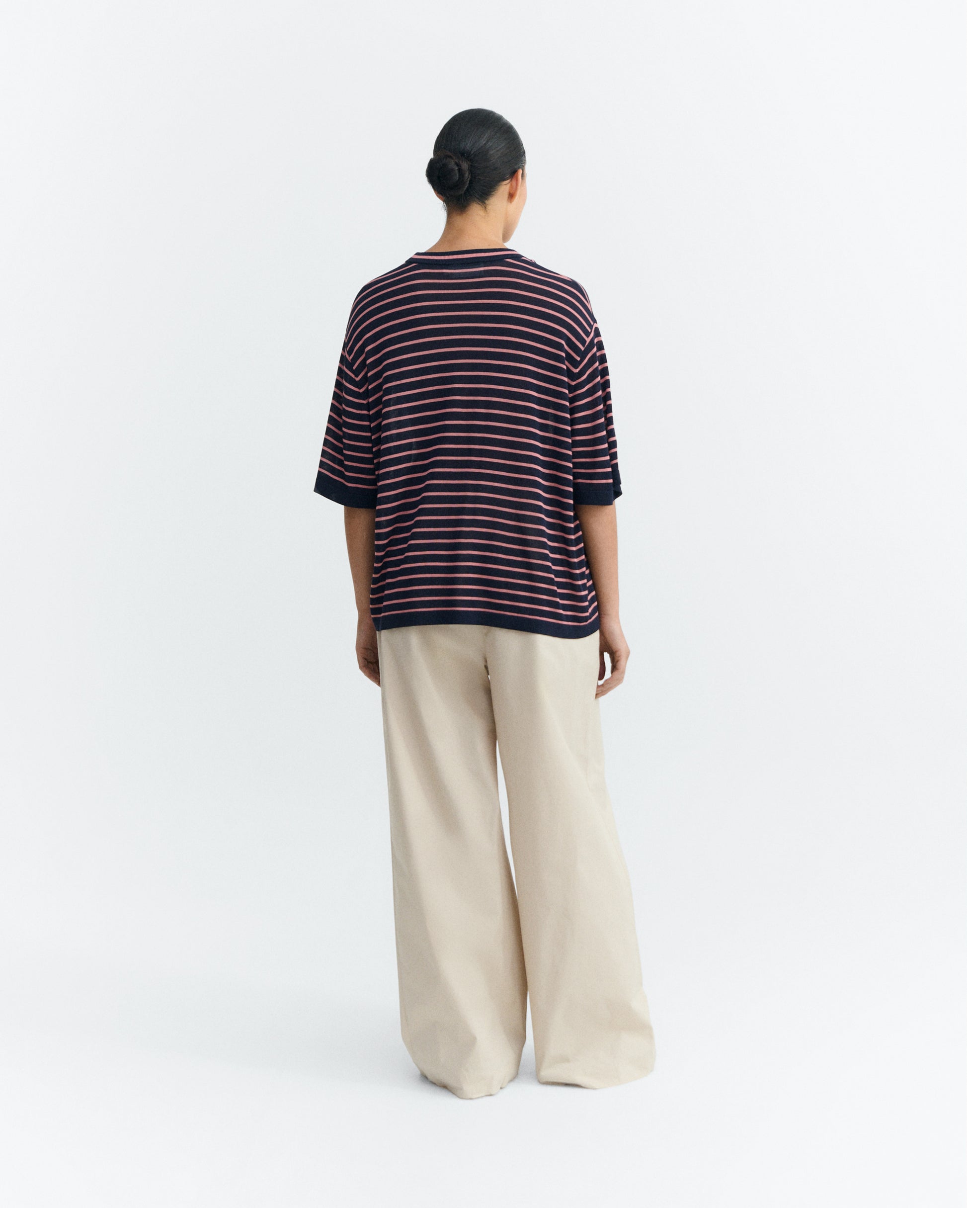 Camiseta oversize punto rayas Zenna sostenible - 5