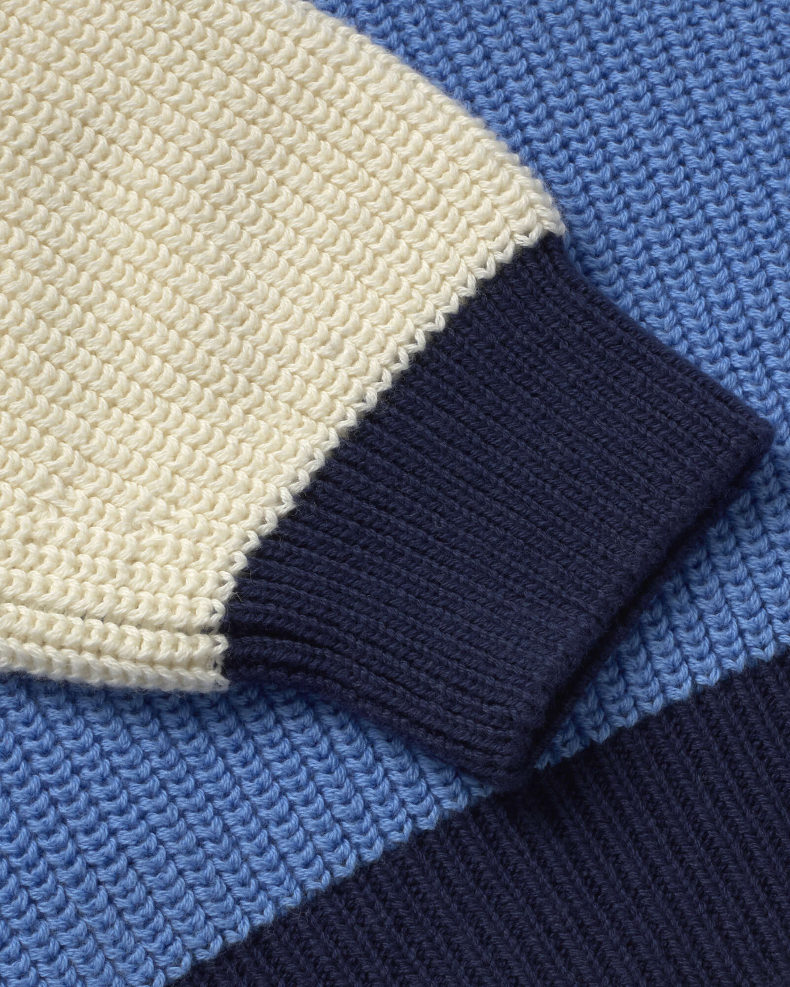 Jersey azul algodón orgánico Carmen sostenible silueta - 2