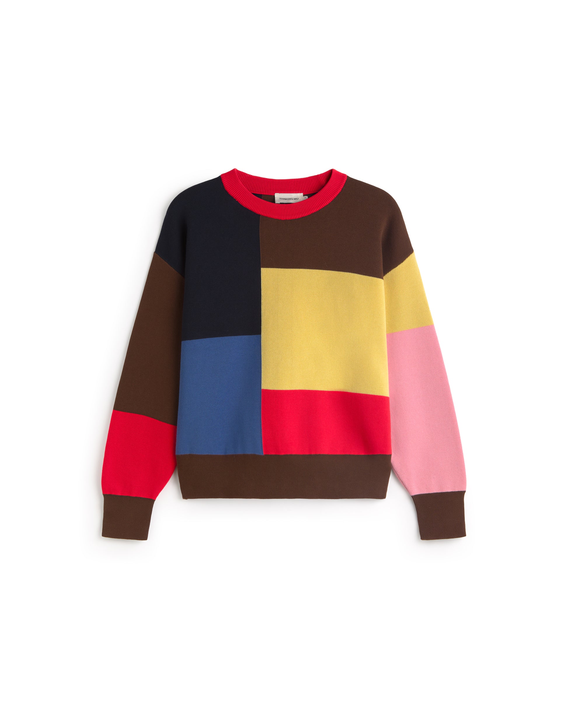 Jersey color block algodón orgánico Petra sostenible silueta - 1