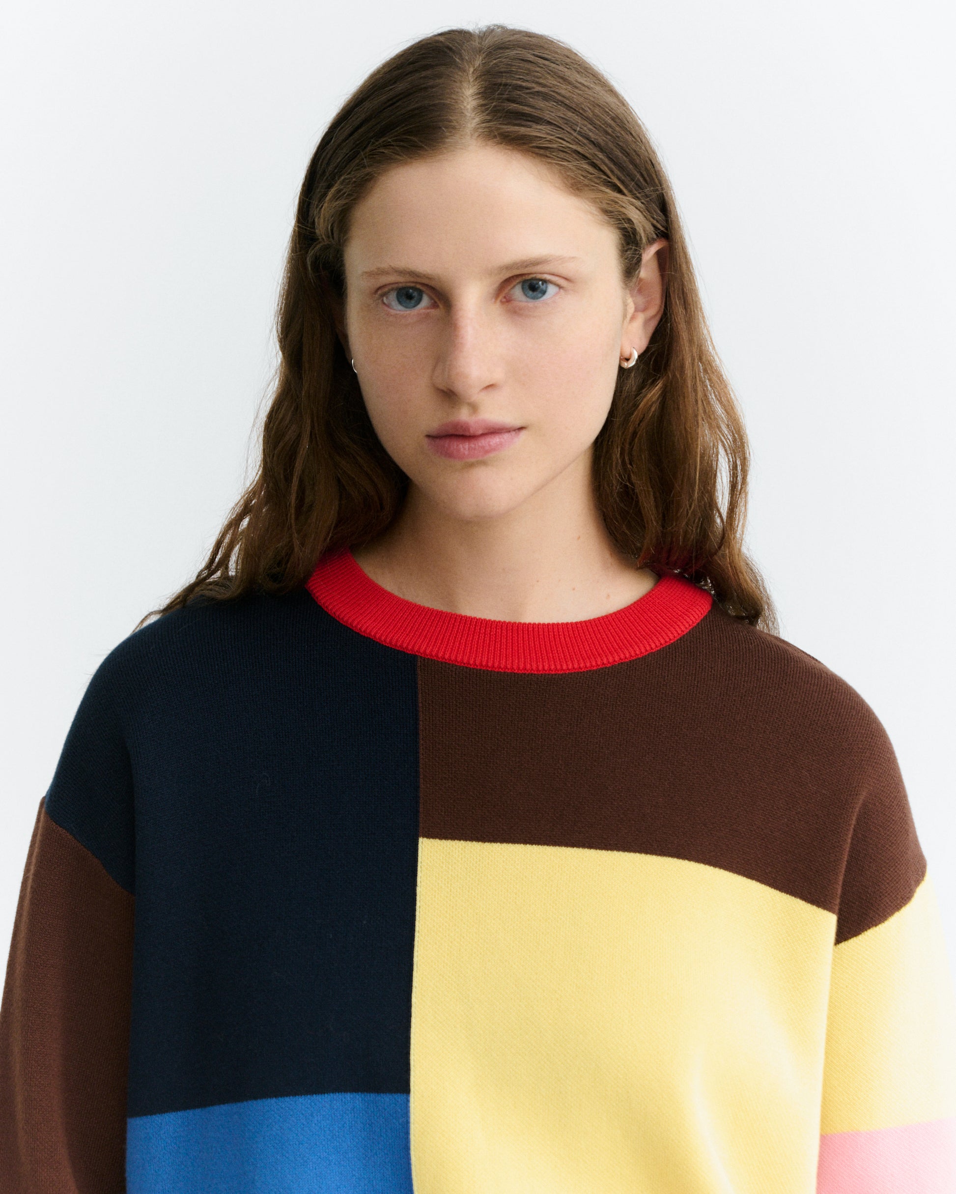 Jersey color block algodón orgánico Petra sostenible - 3