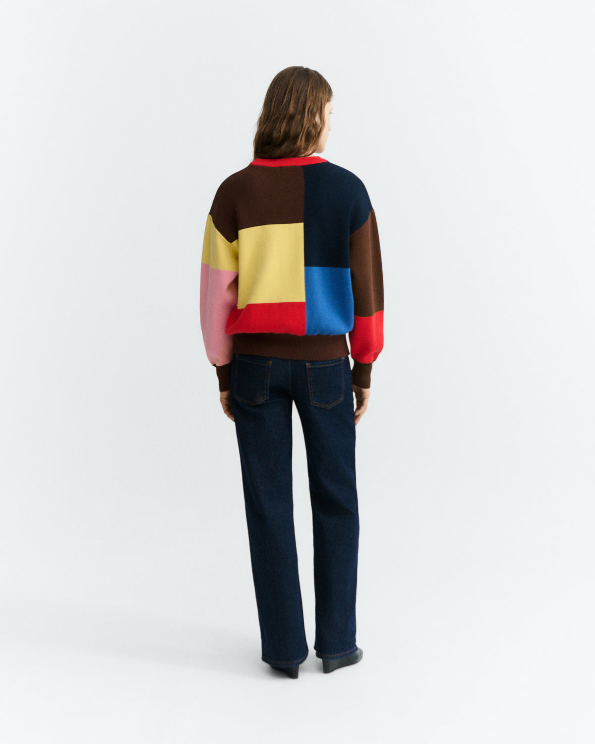 Jersey color block algodón orgánico Petra sostenible - 5