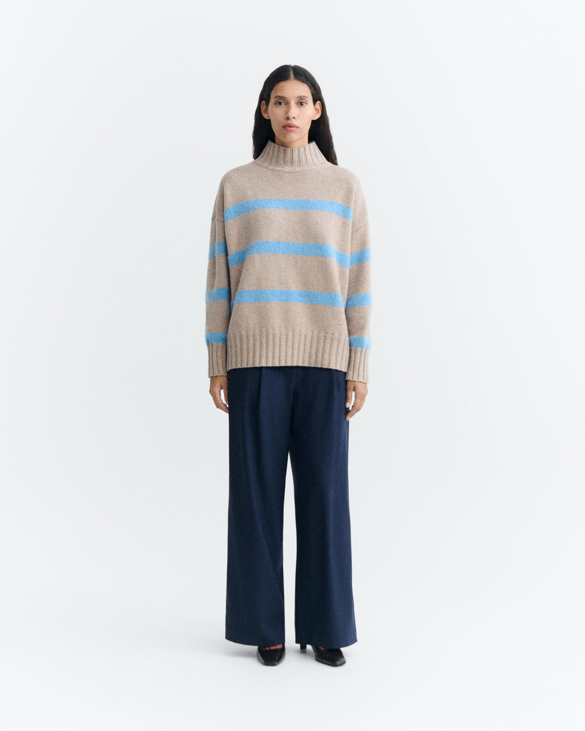 Jersey oversize rayas lana Audre sostenible - 1