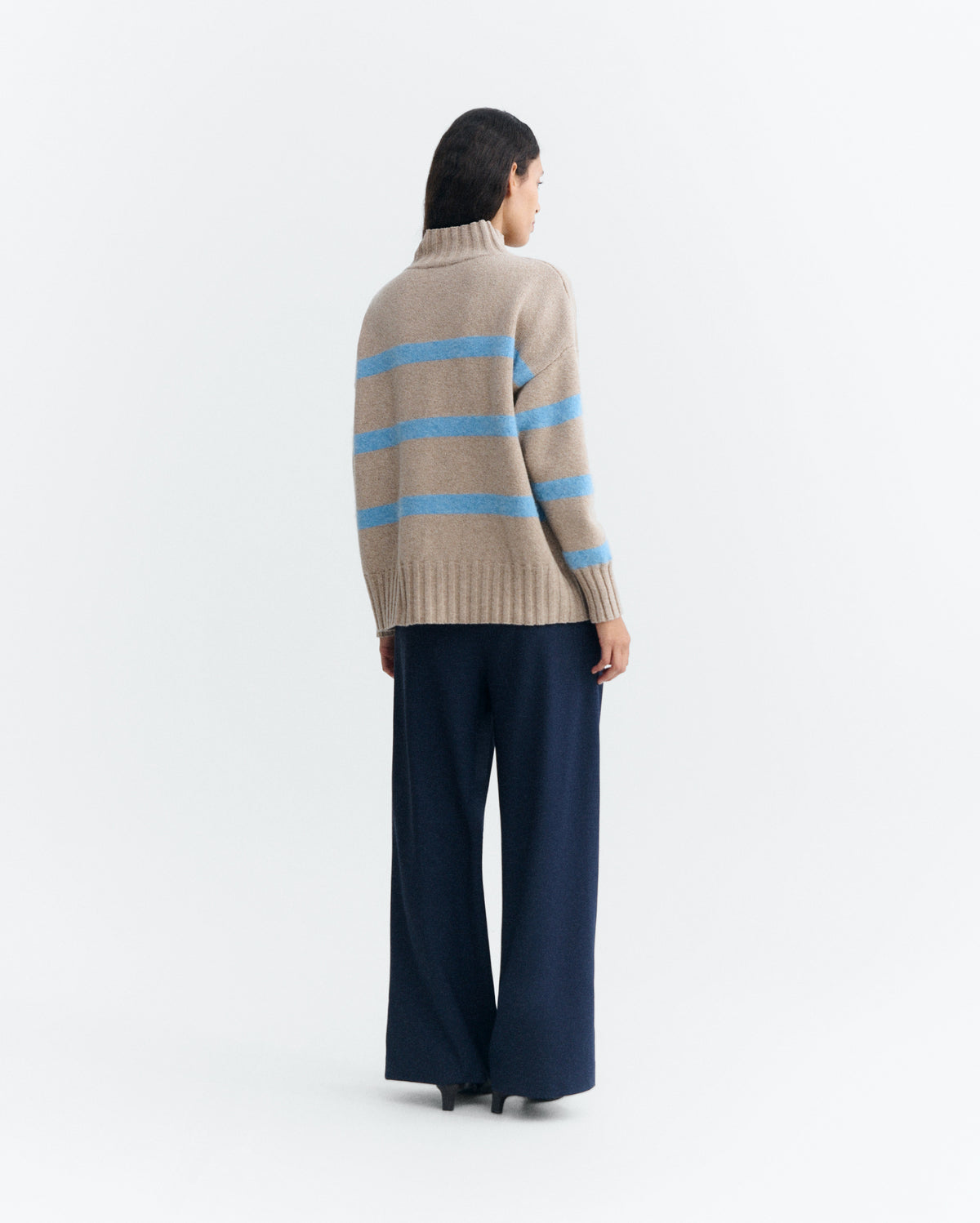 Jersey oversize rayas lana Audre sostenible - 4
