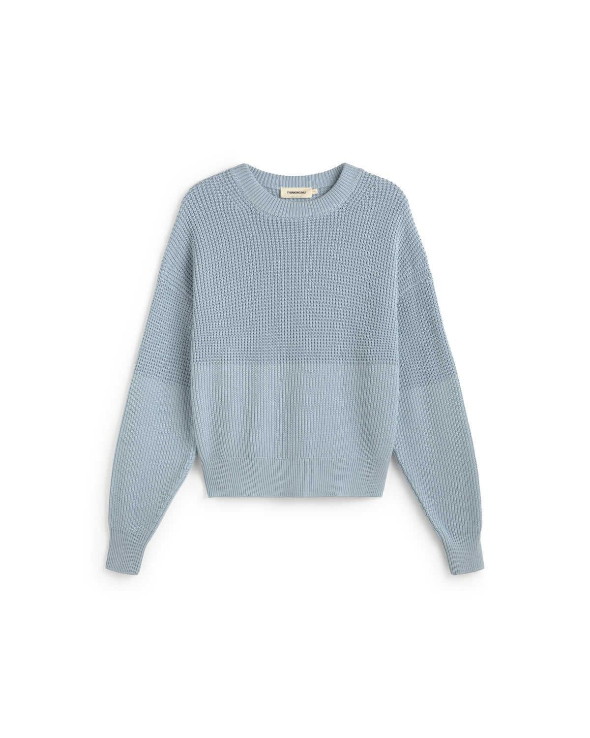 Jersey azul claro algodón Calia sostenible silueta - 1