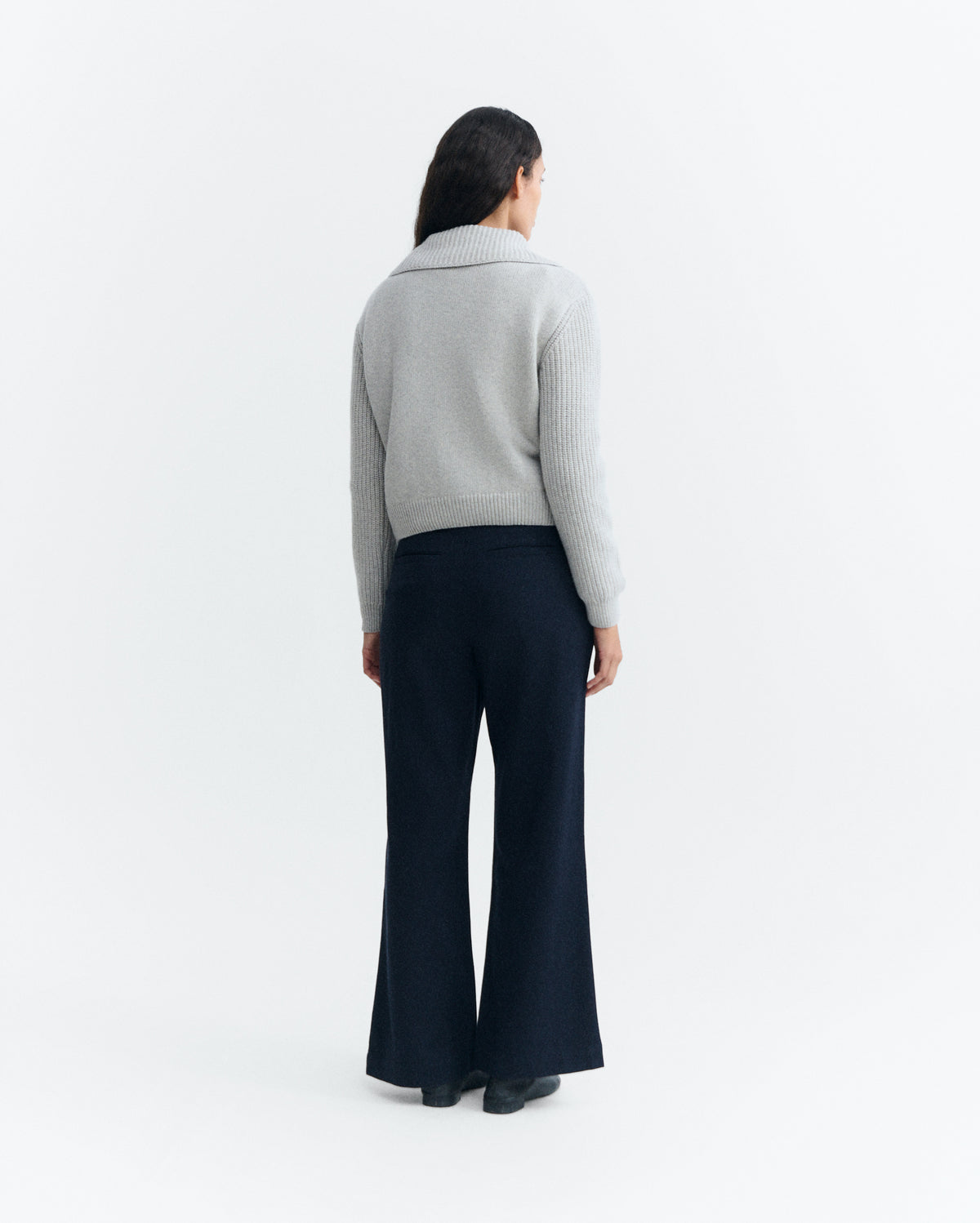 Jersey lana gris Tanit sostenible - 4