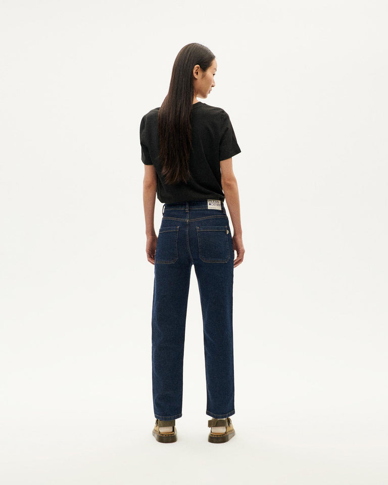 Pantalón dark clean denim Nele sostenible-5