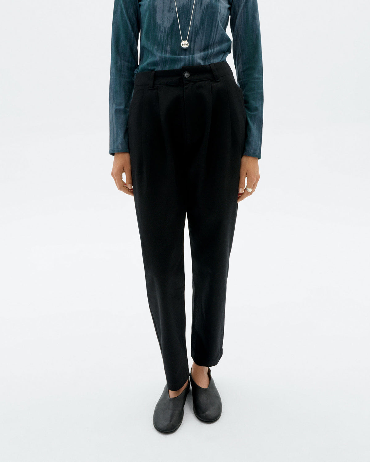 Pantalón negro Rina sostenible - 1