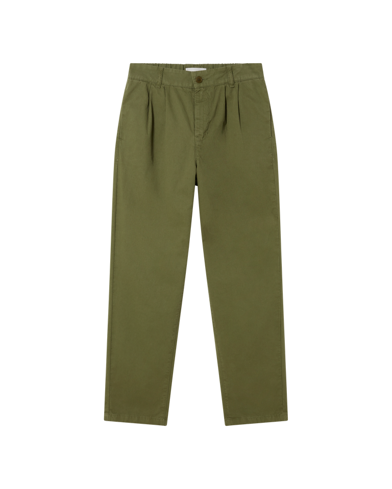 Pantalón verde Rina sostenible -siluetax