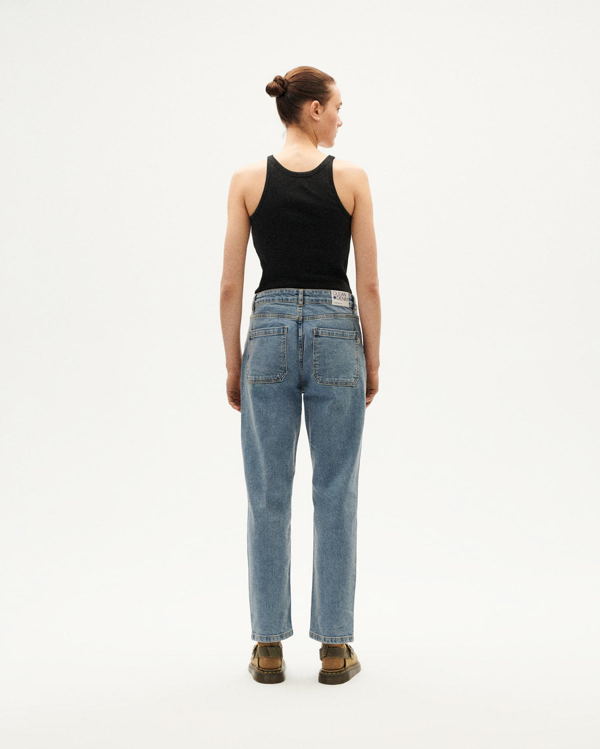 Pantalón light clean denim Nele sostenible-4