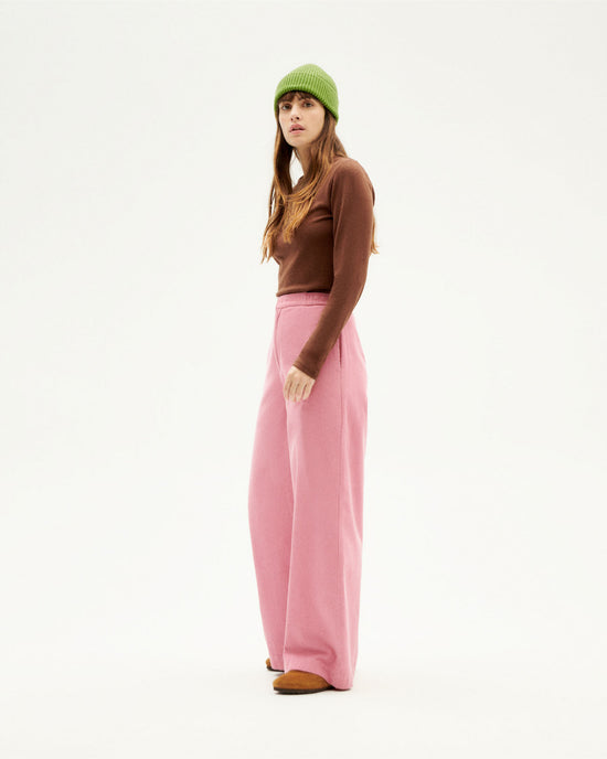Pantalón rosa micropana Maia sostenible-2