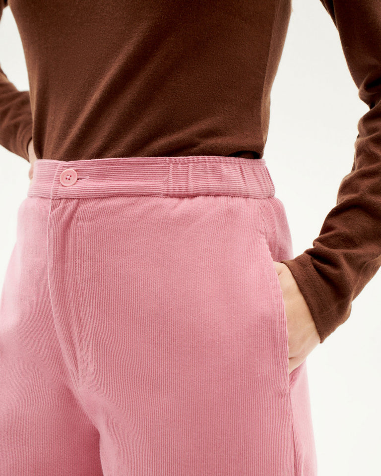 Pantalón rosa micropana Maia sostenible-3