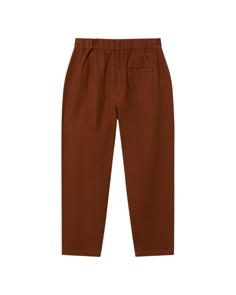 Pantalón marrón hemp Rina sostenible -silueta1
