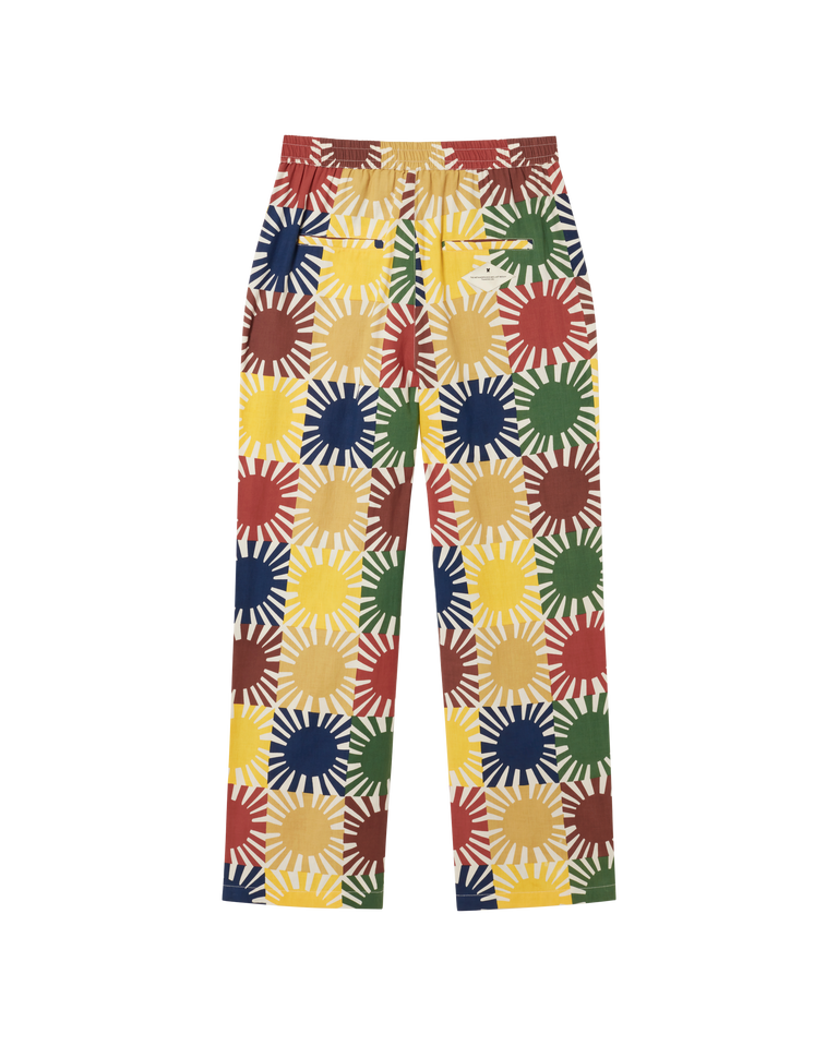 Pantalón multicolor sol grid Mariam sostenible -silueta1