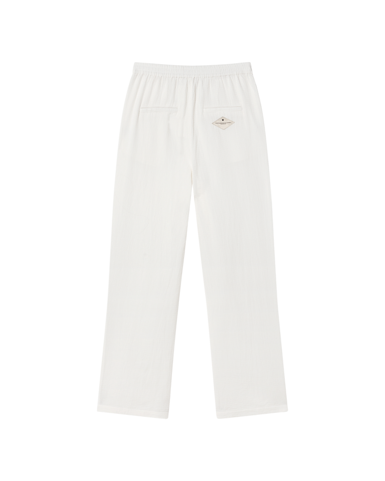 Pantalón blanco Mariam sostenible -silueta1