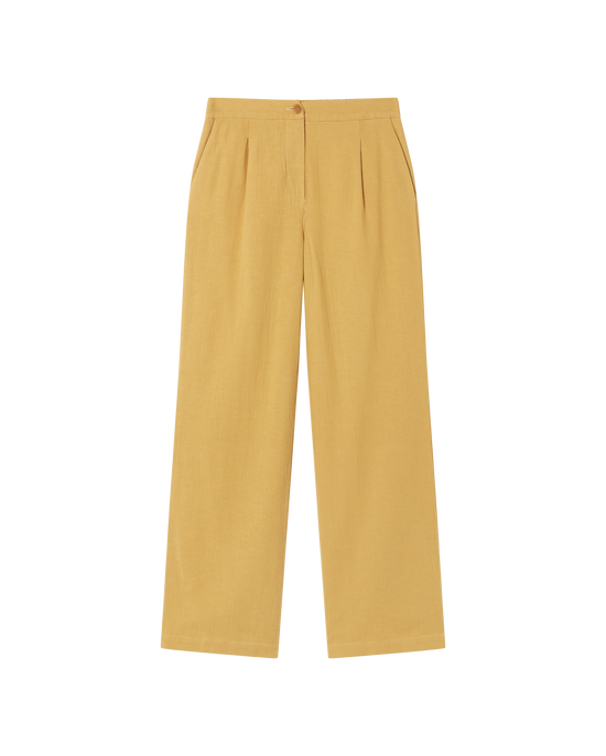 Pantalón amarillo Manolita sostenible -siluetax