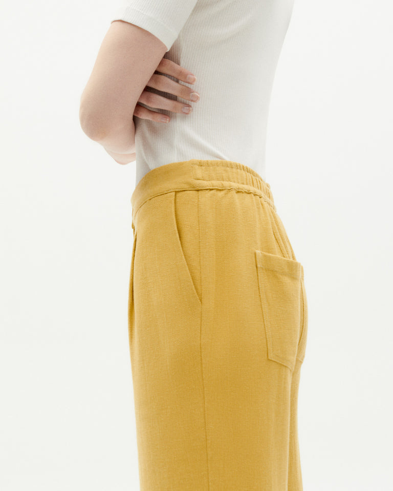 Pantalón amarillo Manolita sostenible -3