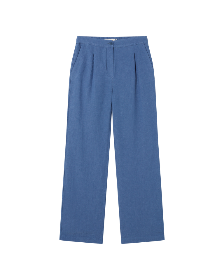 Pantalón azul Manolita sostenible -siluetax