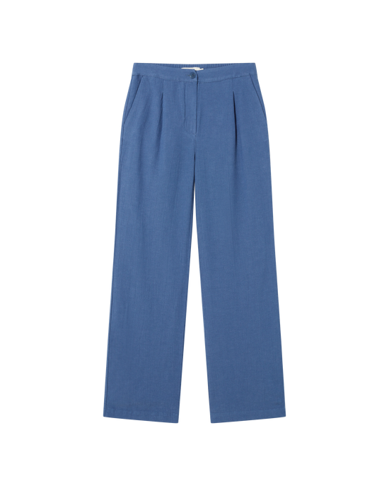 Pantalón azul Manolita sostenible -siluetax