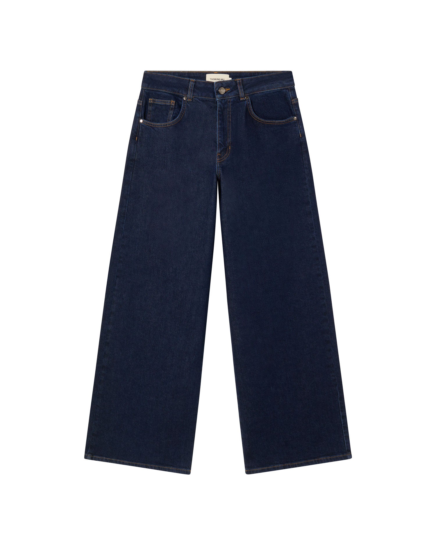 Pantalón Denim Medium Wash Hedda sotenible  - silueta 1