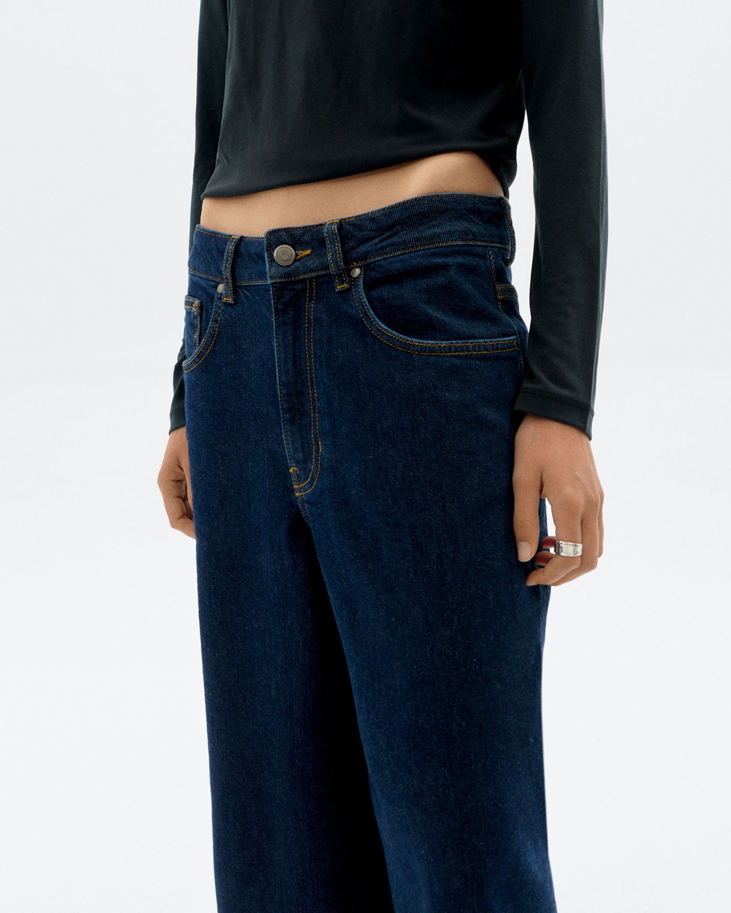 Jeans wide leg dark navy Hedda sostenible - 3