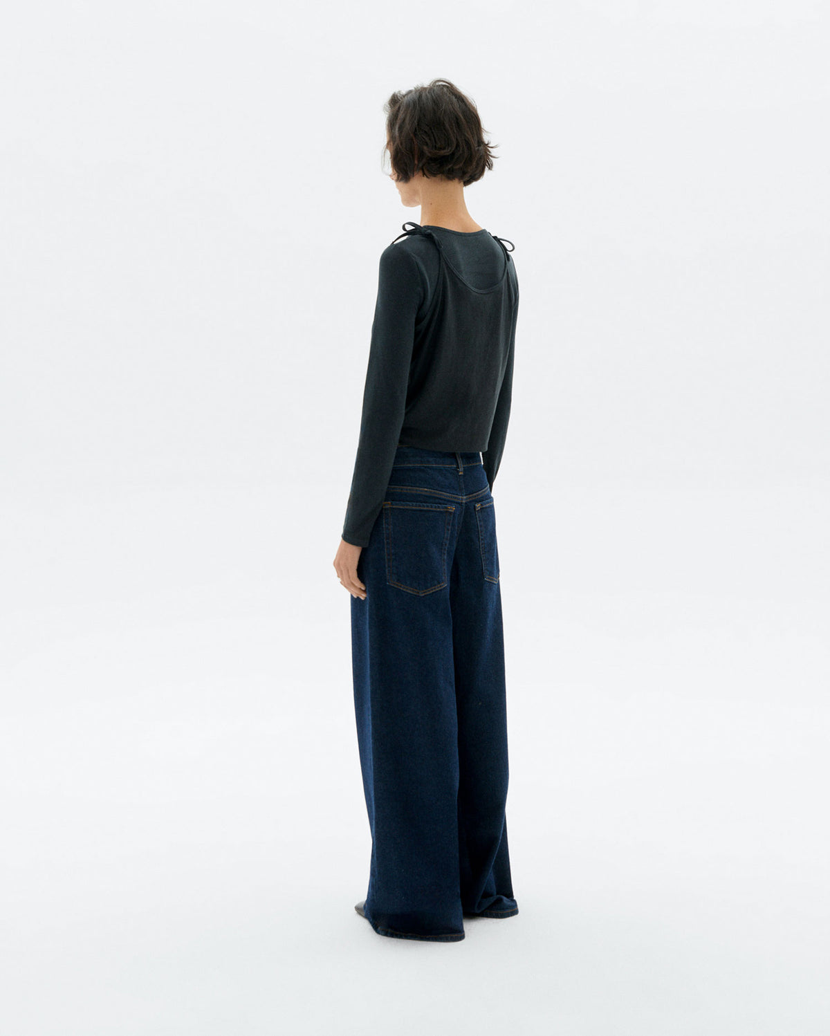 Jeans wide leg dark navy Hedda sostenible - 4