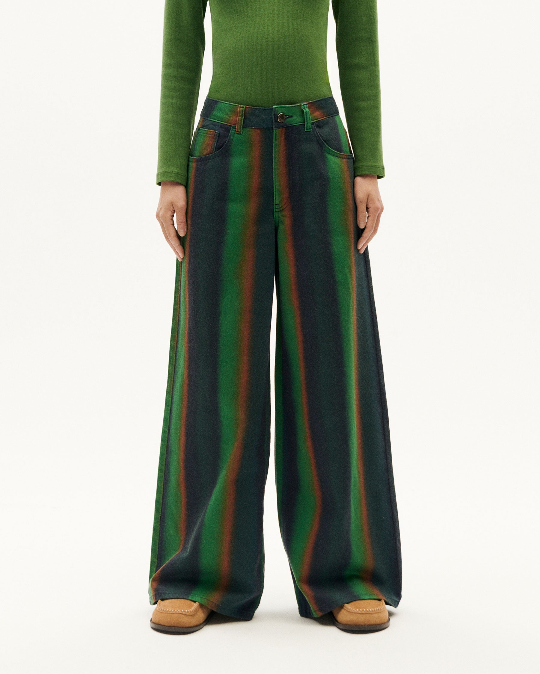 Sustainable Hedda green swamp pants for women : Thinking Mu – Thinking MU