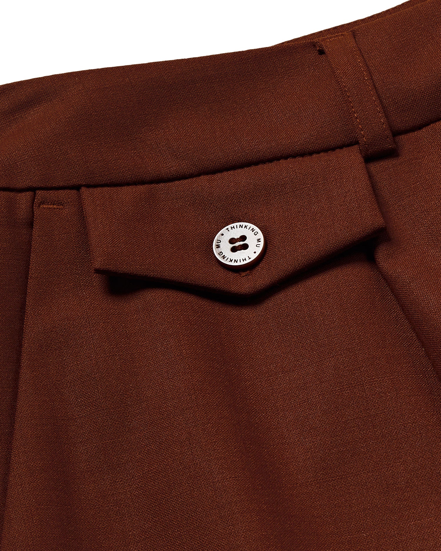 Pantalón marrón Pat sostenible - silueta 4