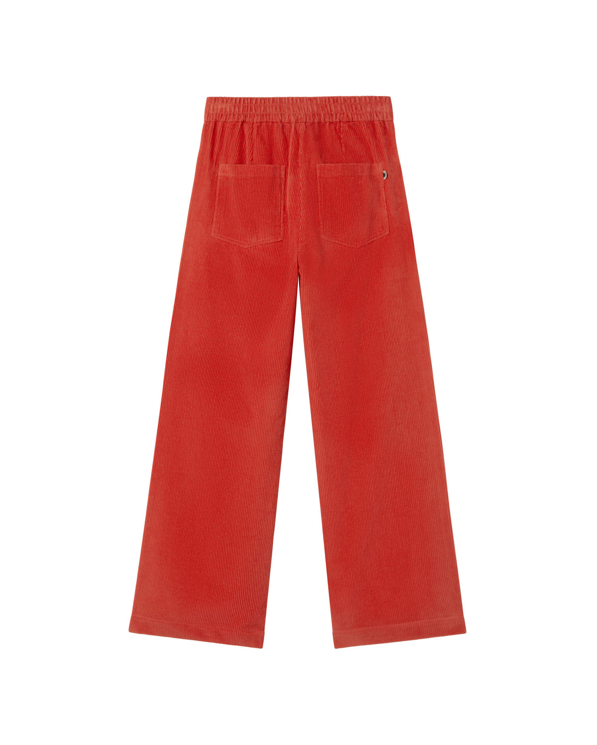 Pantalón rojo pana Manolita sostenible - silueta 2