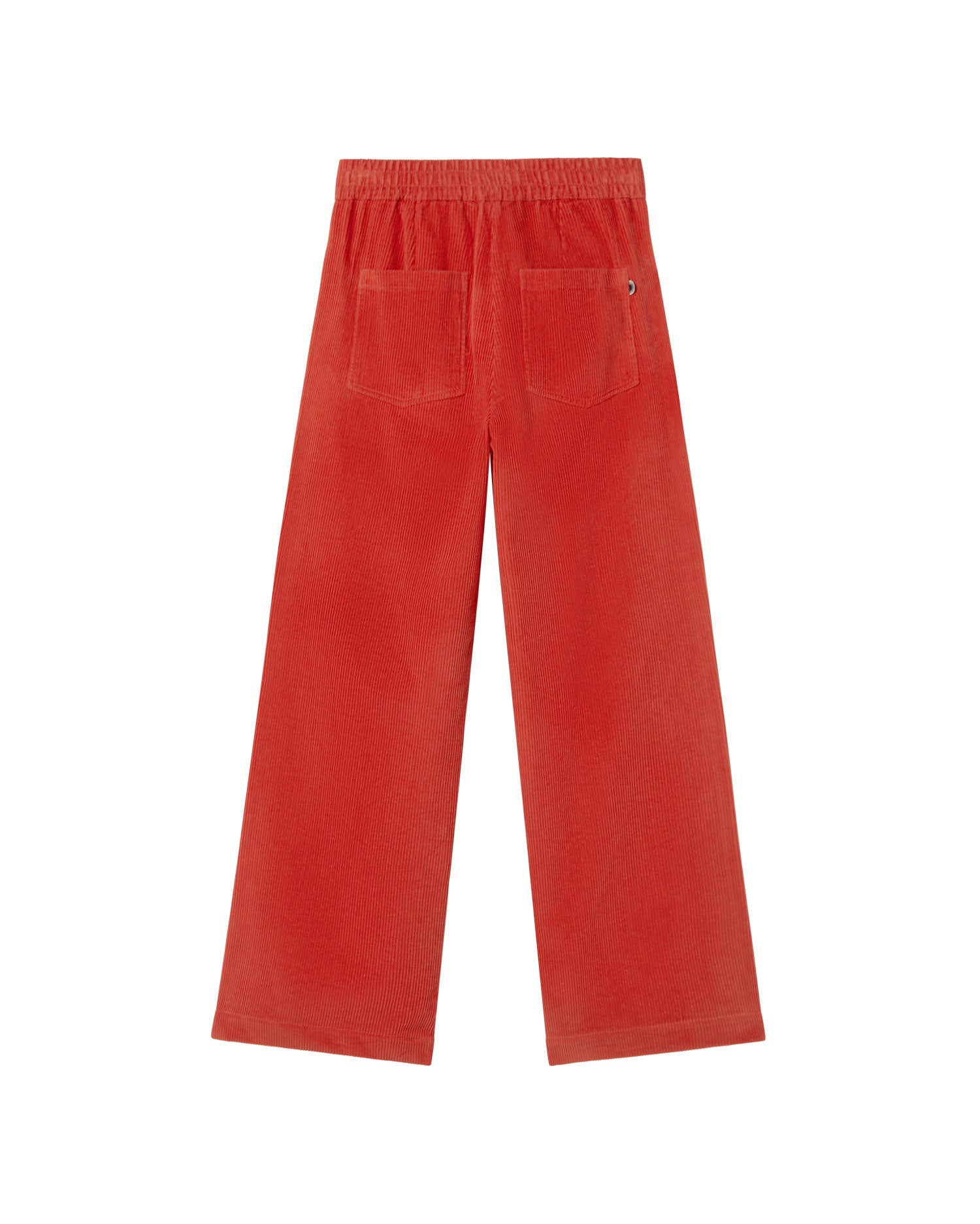Pantalón rojo pana Manolita sostenible - silueta 2