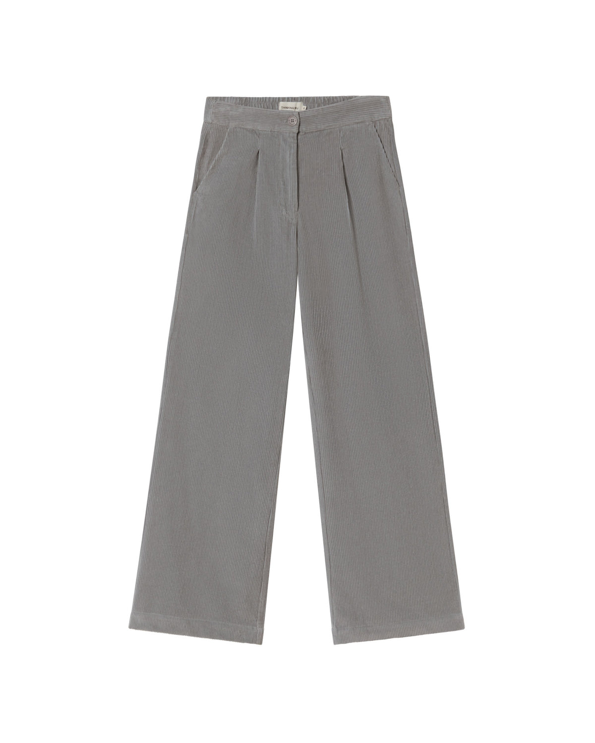 Pantalón gris pana Manolita sostenible - silueta 1