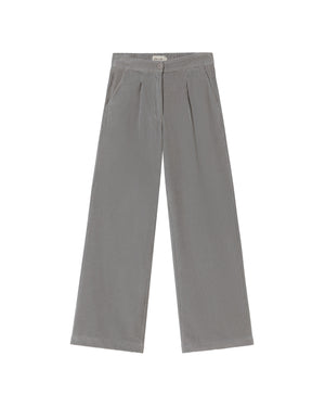 Pantalón gris pana Manolita sostenible - silueta 1