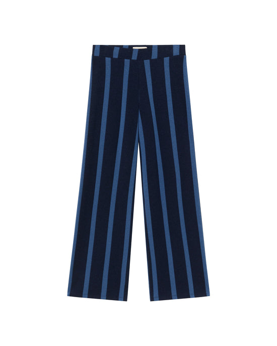 Pantalón navy rayas Betty sostenible - silueta 1